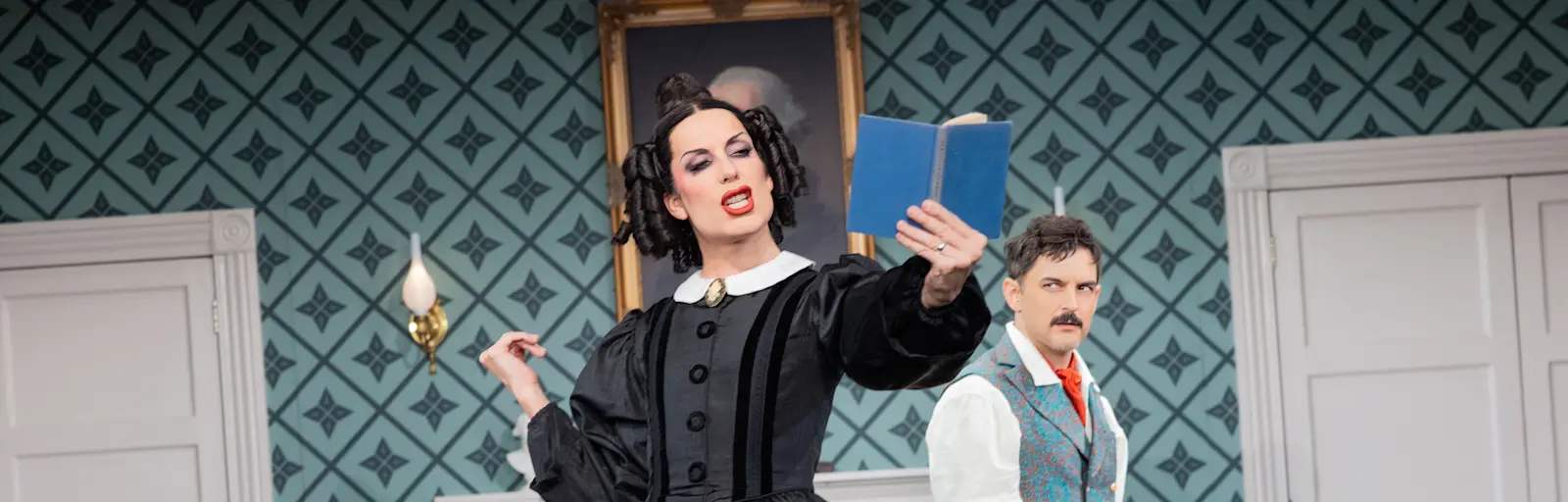 Alaska and Wesley Taylor in Oh, Mary! First National Tour. Photo by Evan Zimmerman for MurphyMade.