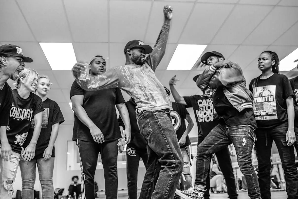 Artists in rehearsal for ROOTED: Special Edition, a part of From the Ground Up. Photo by Roosevelt Mansfield, courtesy of Digiemade Photography.