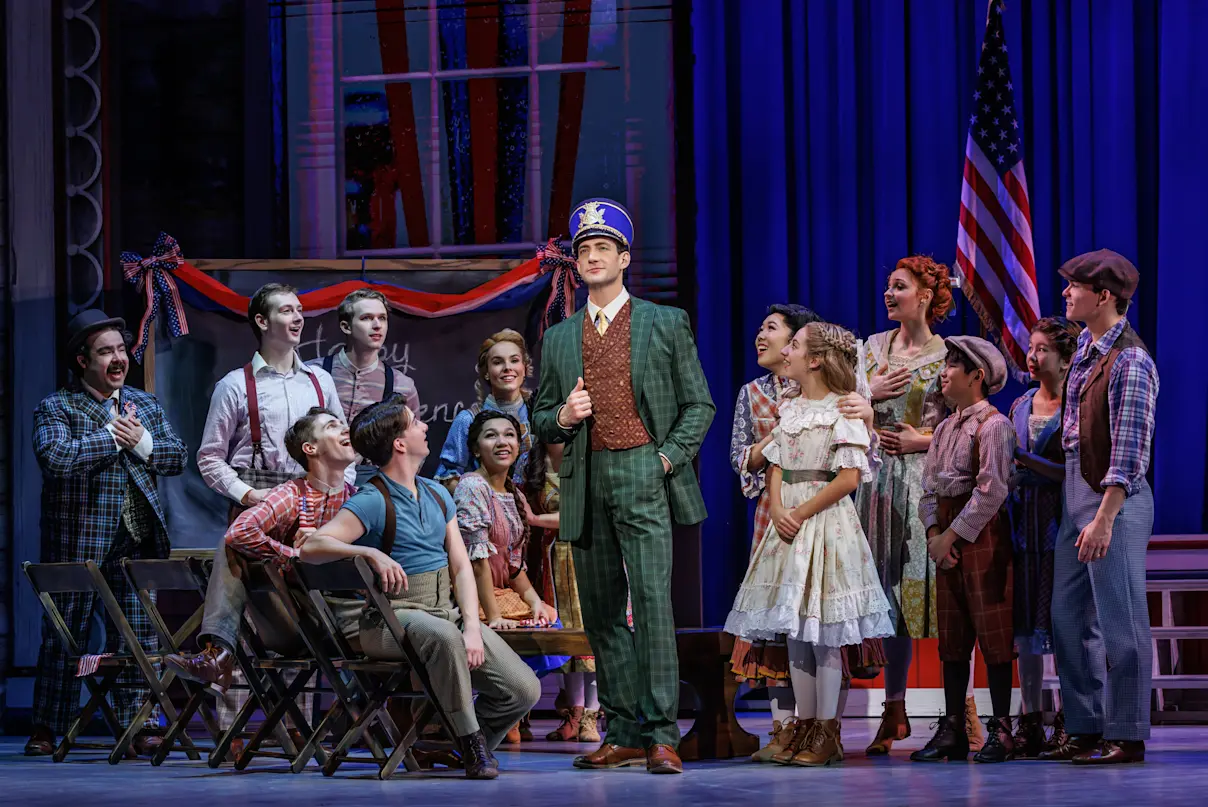 The Music Man company. Photo by Marshall Meadows.
