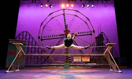 Cirque Mechanics performing TILT! Photo courtesy of Kirk Marsh.