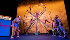 Cirque Mechanics performing TILT! Photo courtesy of Kirk Marsh.