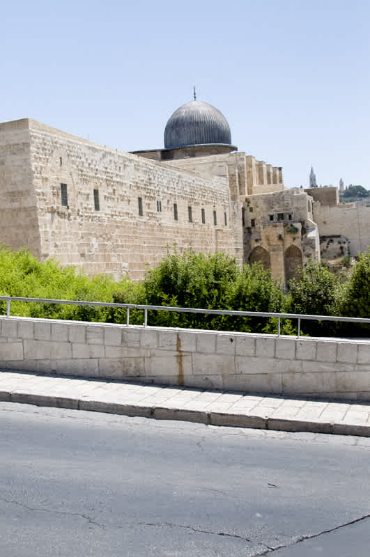 Looking towards the City of David in Jerusalem, Israel