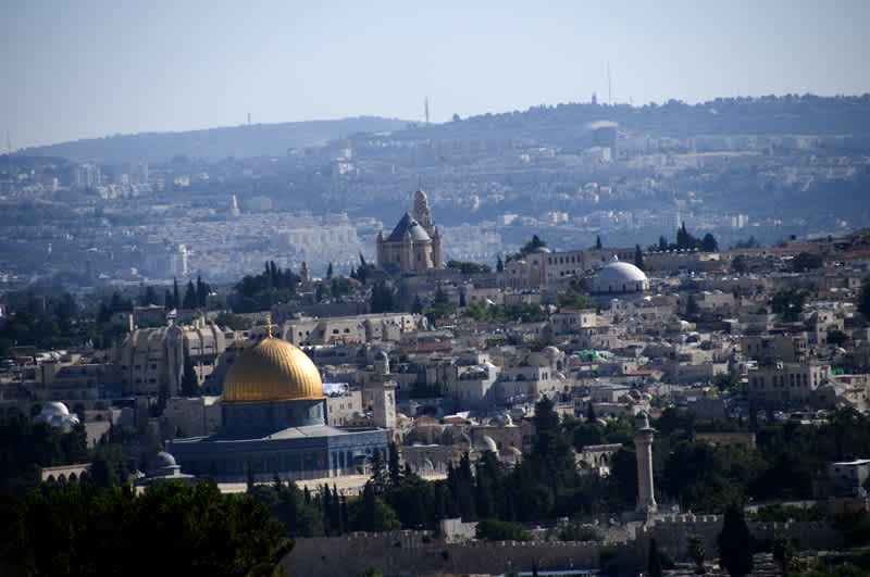 Overlooking the city of Jerusalem, Israel