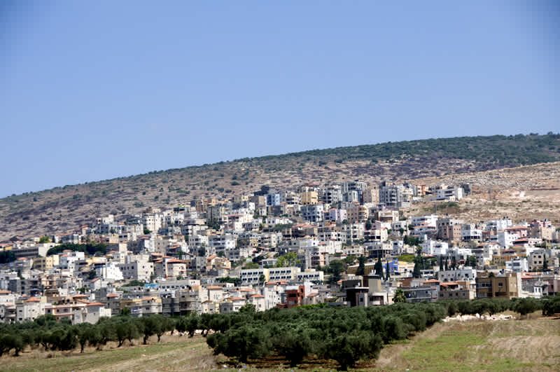 Town along the freeway in Northern Israel