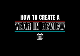 Create a year in review horizontal version