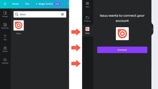 Connect to Your Issuu Account from Canva