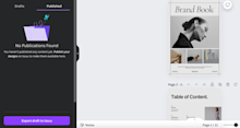 Issuu App on Lower Left Corner of the Canva Platform