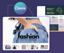 Canva logo with magazines represented in white boxes