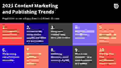 list of 10 content marketing and publishing industry trends of 2021