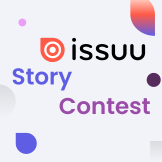 The words Issuu Story Contest in bright lettering