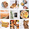 a collage of food