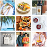 a collage of photos of food