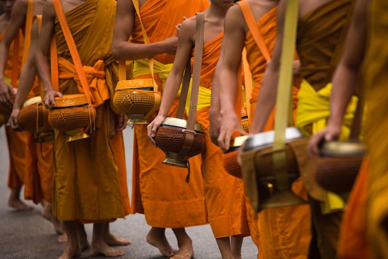 Tak Bat Almsgiving Ceremony