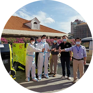 图像:宝洁智慧科技助力一线,为受疫情影响区域配送盒饭