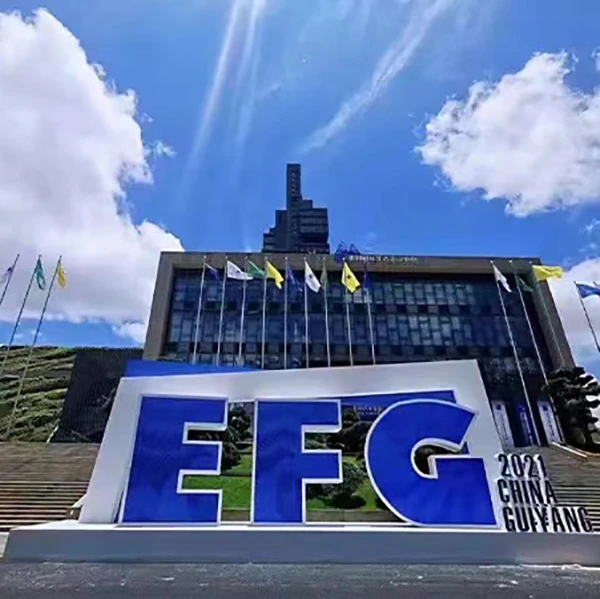 贵阳生态文明论坛会场前设置EFG大型展架
