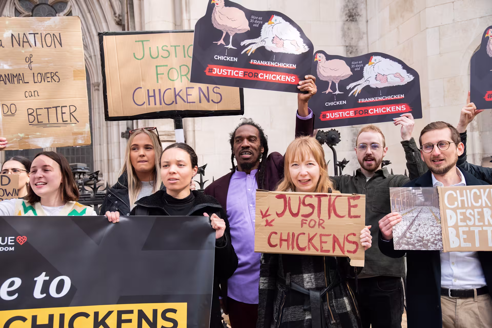 Judicial Review protest - Staff and vols