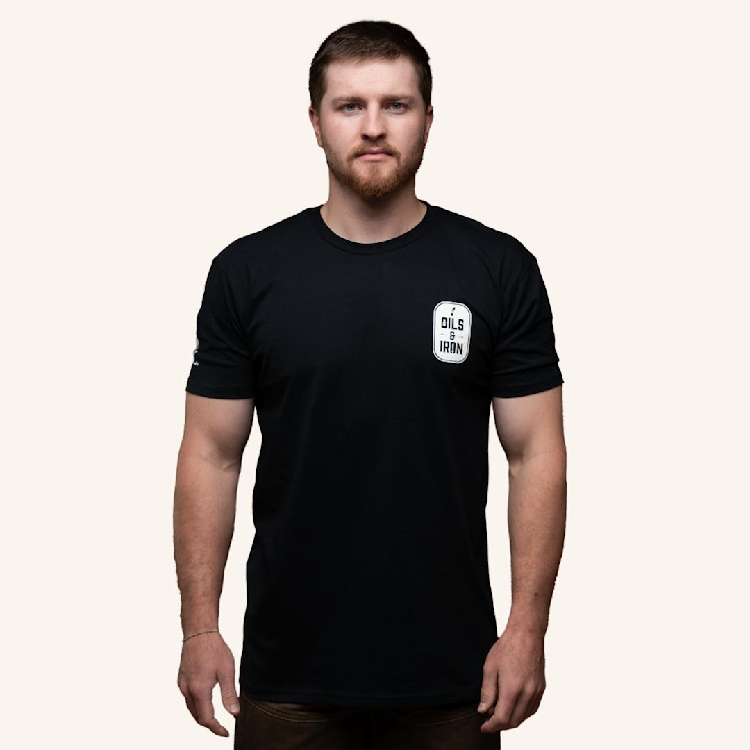 Oils & Iron Black T-Shirt