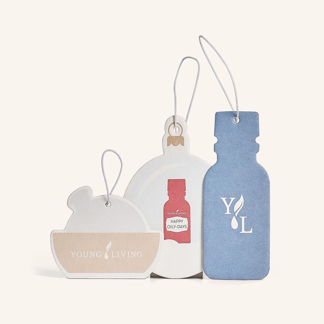 Ambientadores Navideños para el auto de Young Living