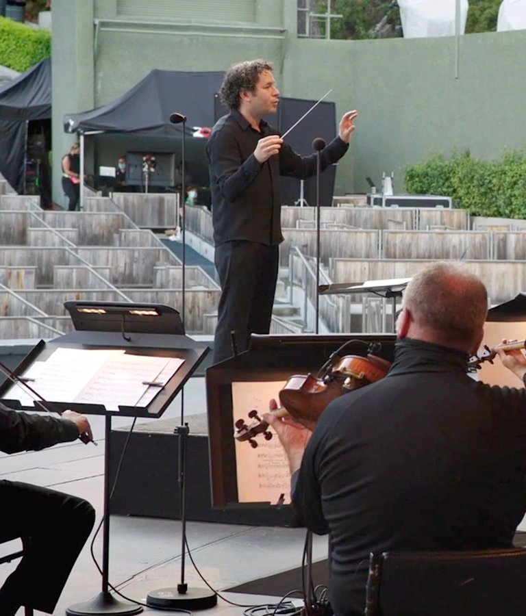 Gustavo Dudamel leads the Los Angeles Philharmonic.