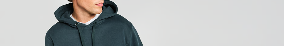 Sweat à capuche pour homme, bleu foncé style décontracté moderne.