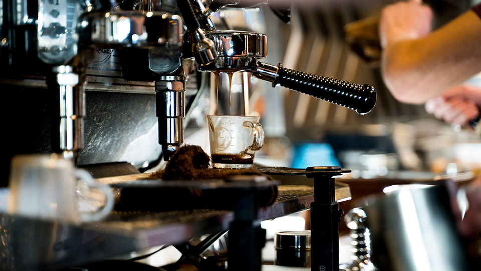 An espresso machine.