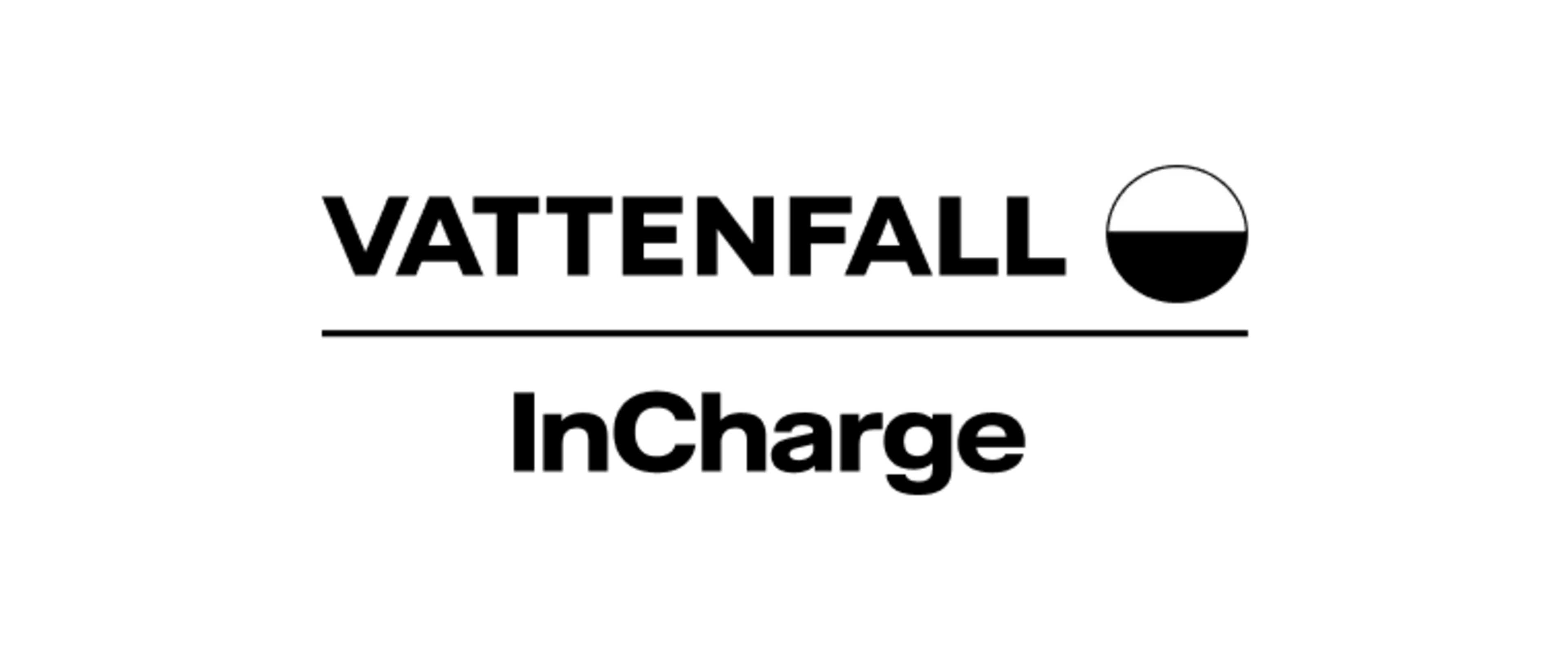 Vattenfall InCharge Vattenfall InCharge Logo black & white