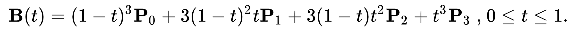 cubic bezier equation