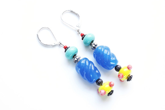 Boucles d'oreilles 3 couleurs