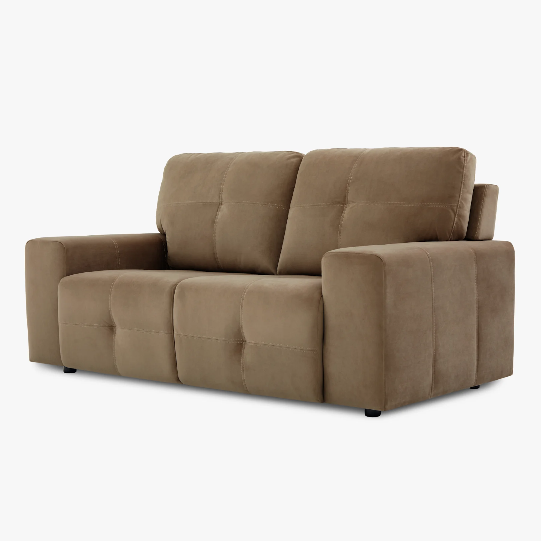 Orlando 2 Seater Sofa, Beige Classic Velvet