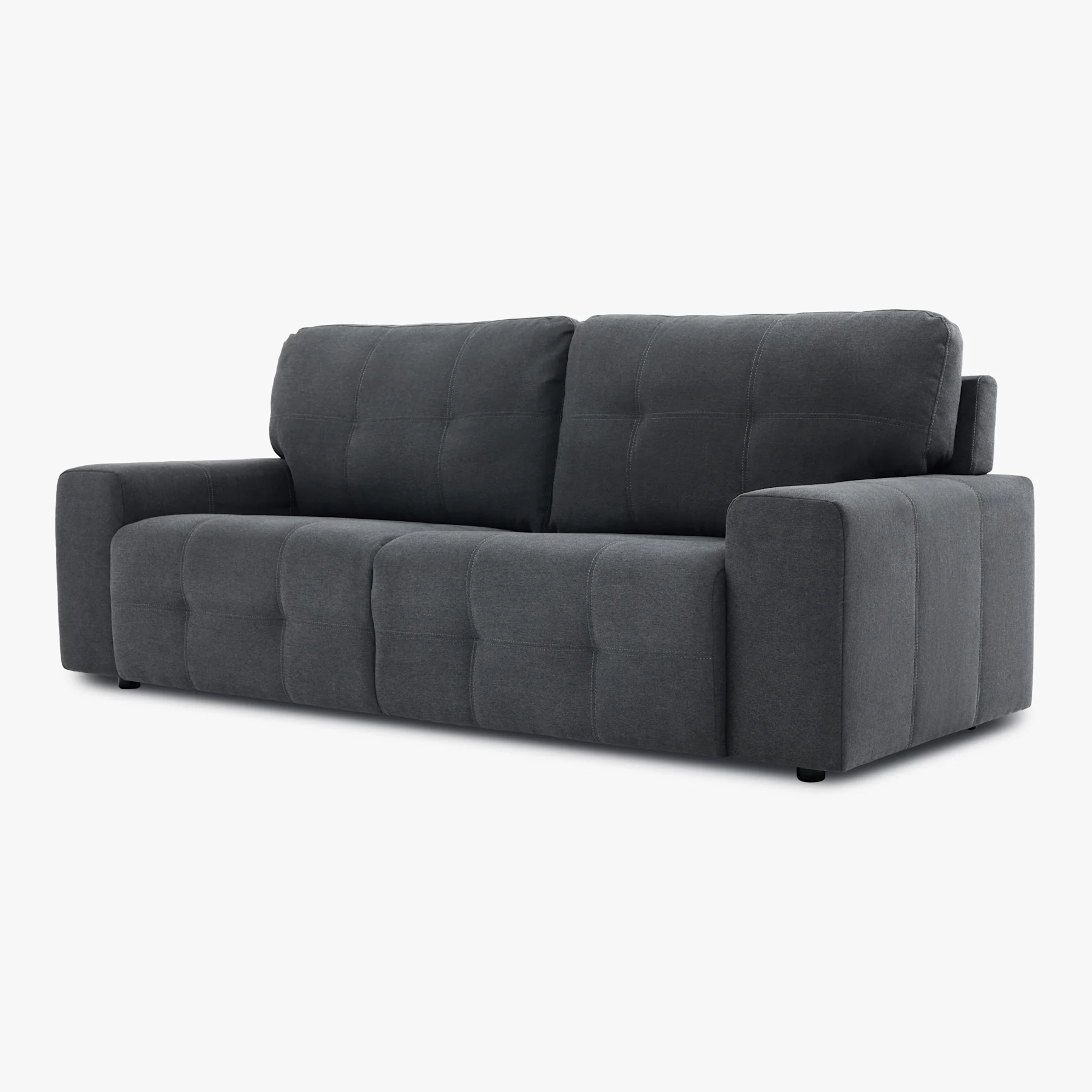 Orlando 3 Seater Sofa, Slate Grey Classic Plush Fabric