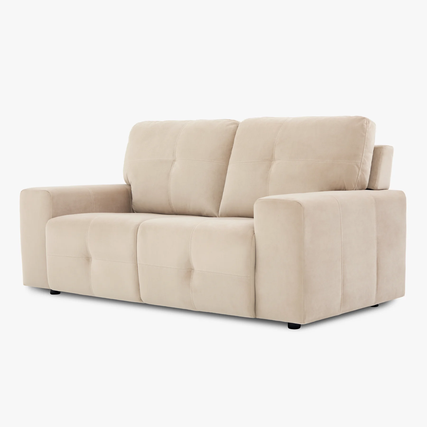 Orlando 2 Seater Sofa, Champagne Classic Velvet
