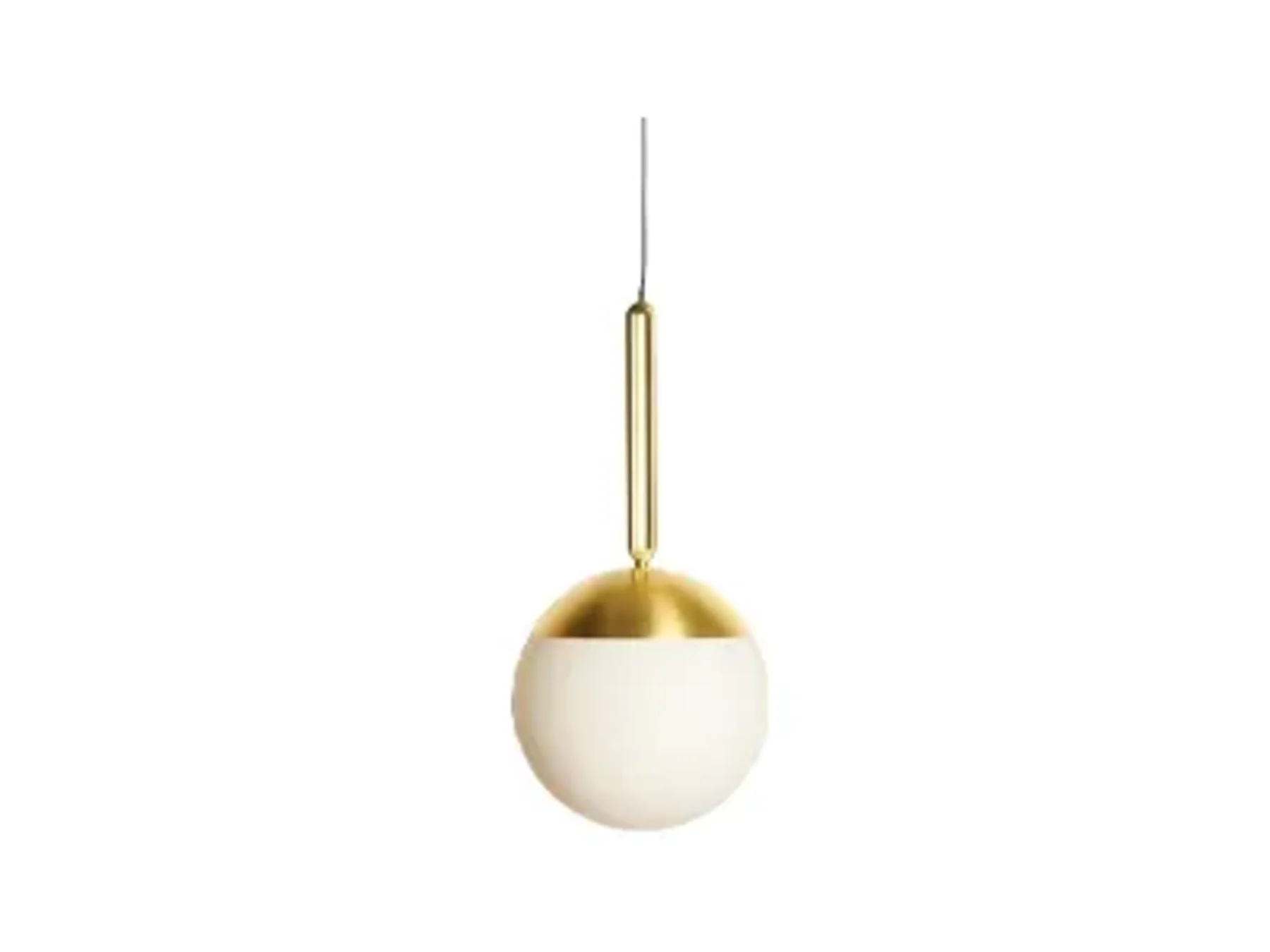 Brass Globe Pendant Light
