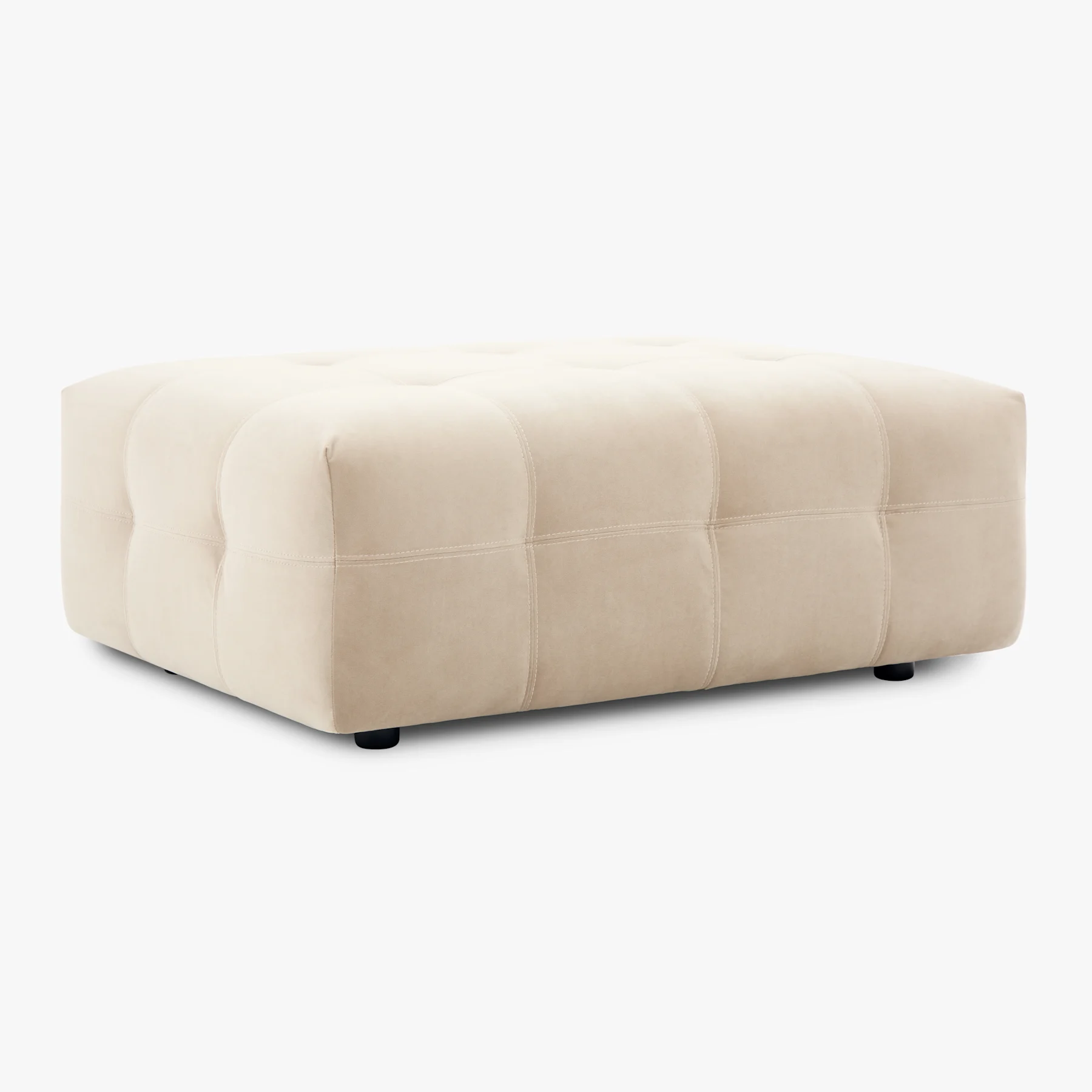 Orlando Footstool, Champagne Classic Velvet