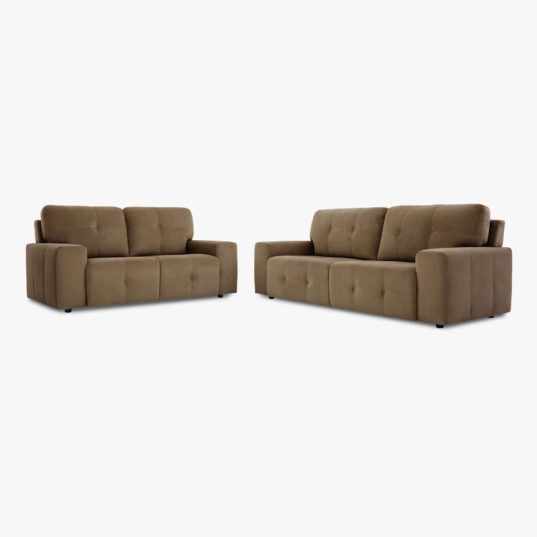 Orlando 3+2 Seater Sofa Set, Beige Classic Velvet
