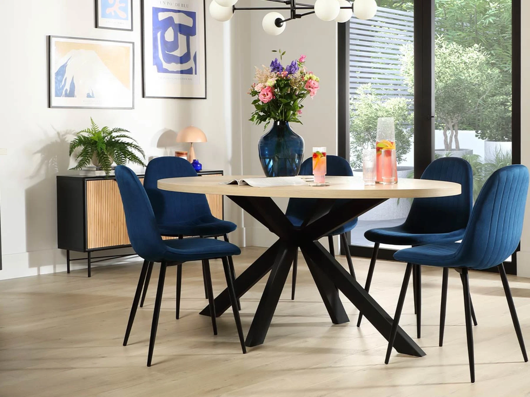 SS24 Fruit Pastels > Banner Madison table Brooklyn chairs