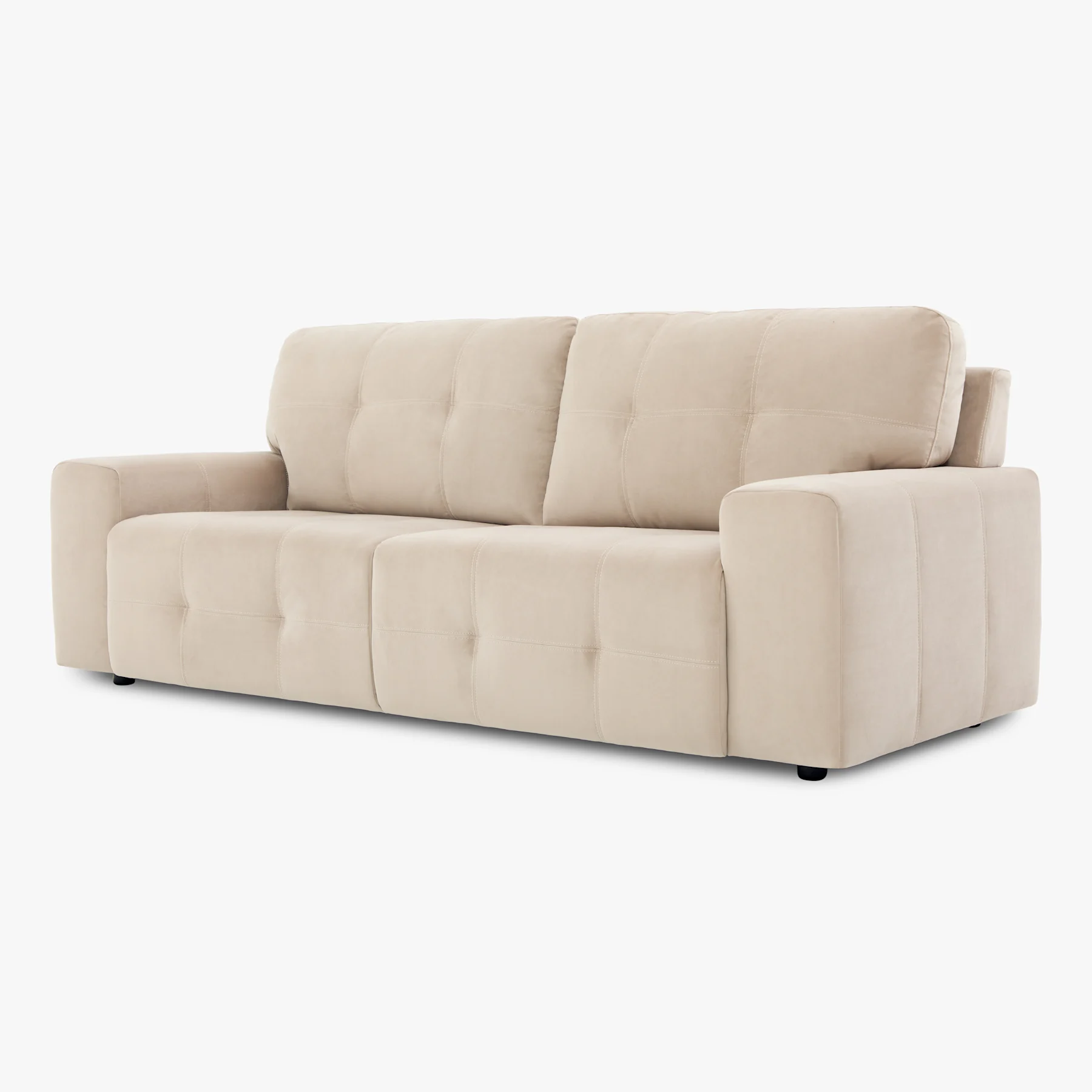 Orlando 3 Seater Sofa, Champagne Classic Velvet