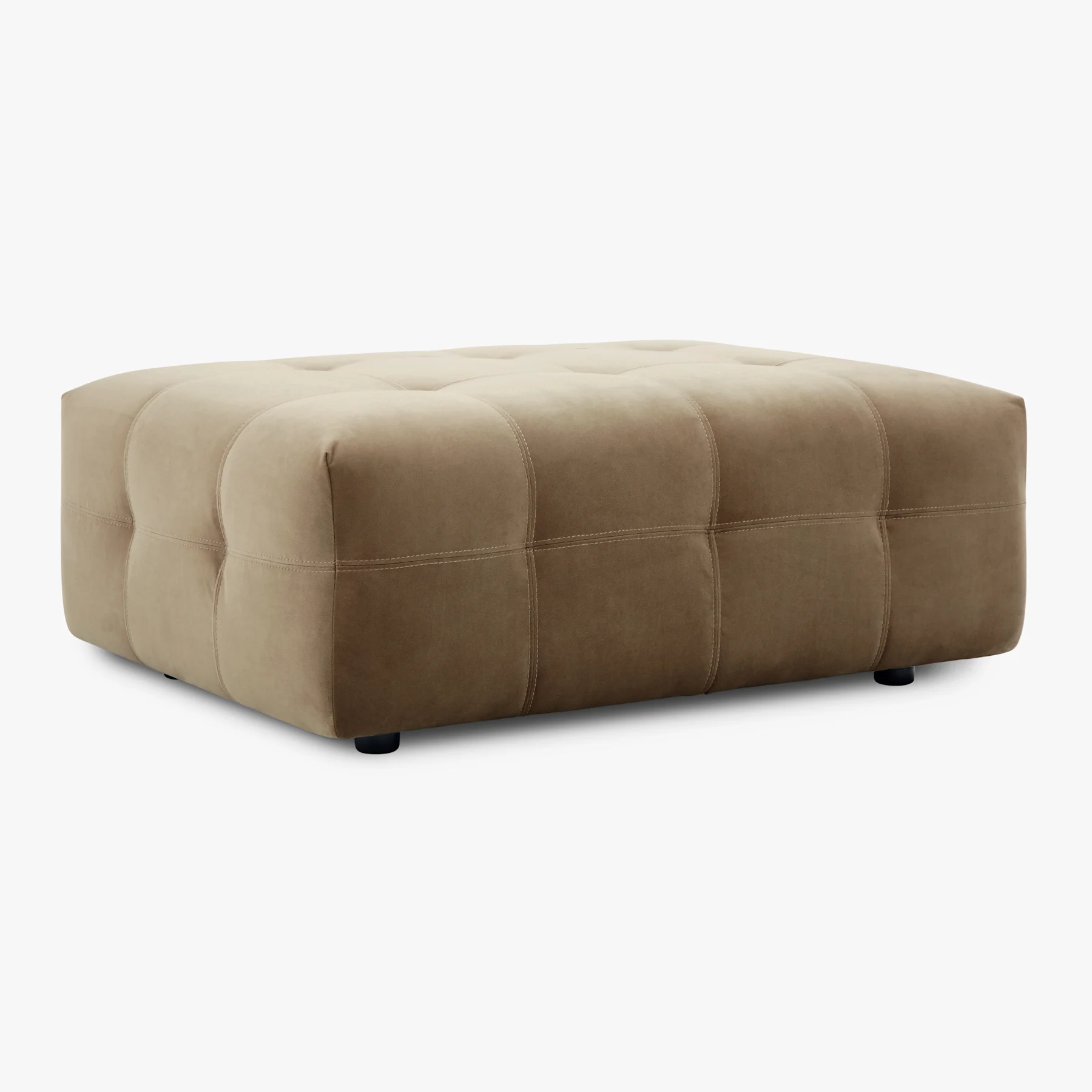 Orlando Footstool, Beige Classic Velvet