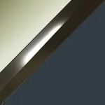 Clear Glass and Slate Blue Finish