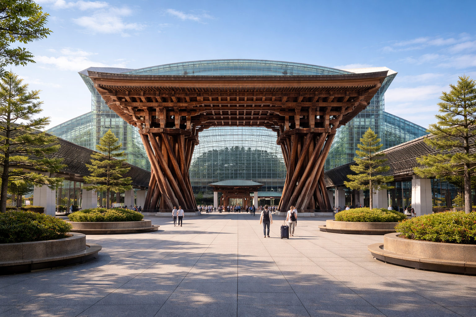 Kanazawa Station Tsuzumi-mon Gate