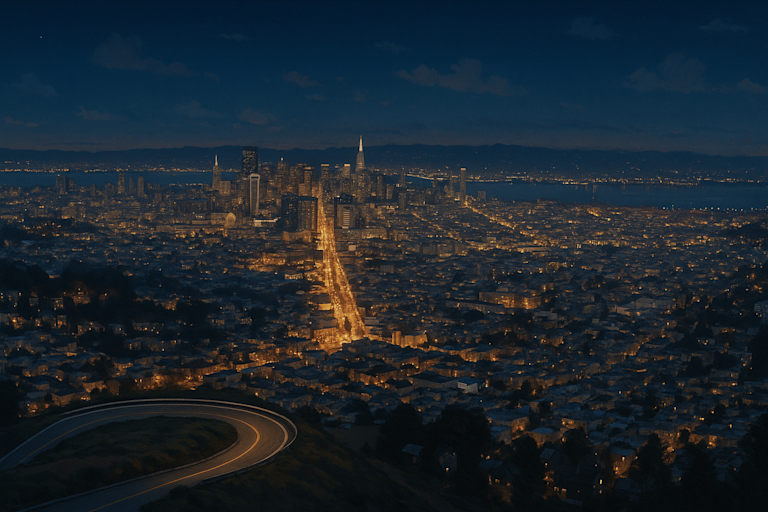 San Francisco - Twin Peaks City View San Francisco - Twin Peaks City View