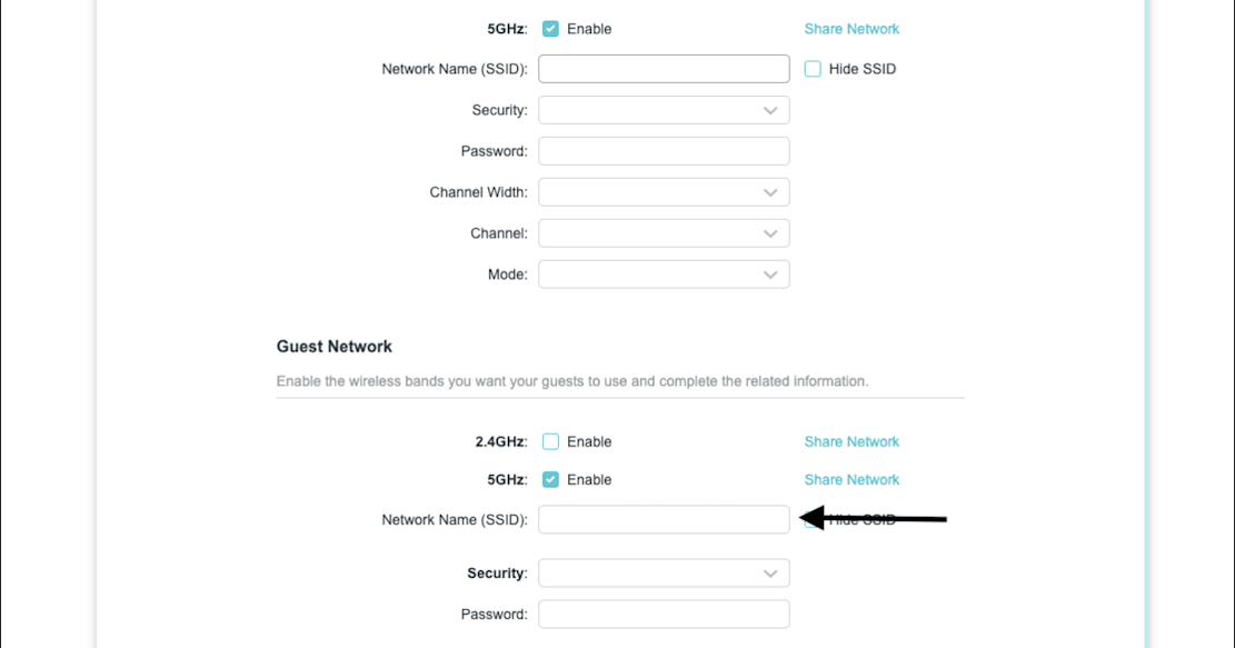 WiFi for Customers - TP-Link router’s Guest network setup