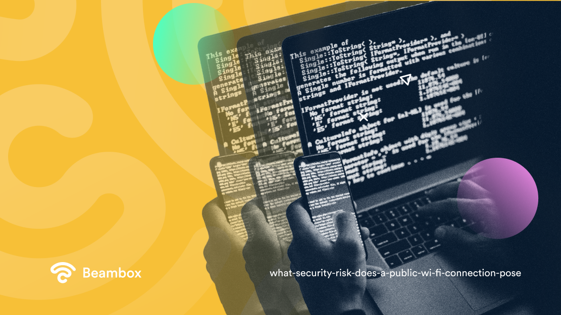 what security risk does a public wi-fi connection pose