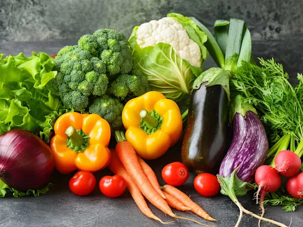 Field vegetables on a table