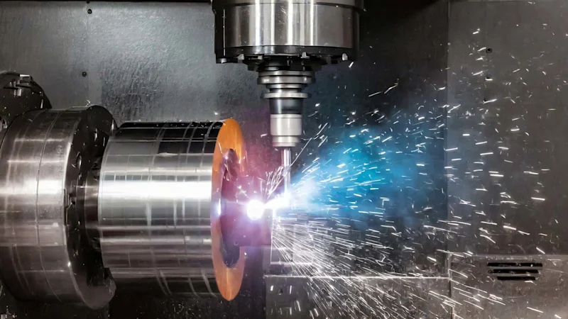 CNC machine with water