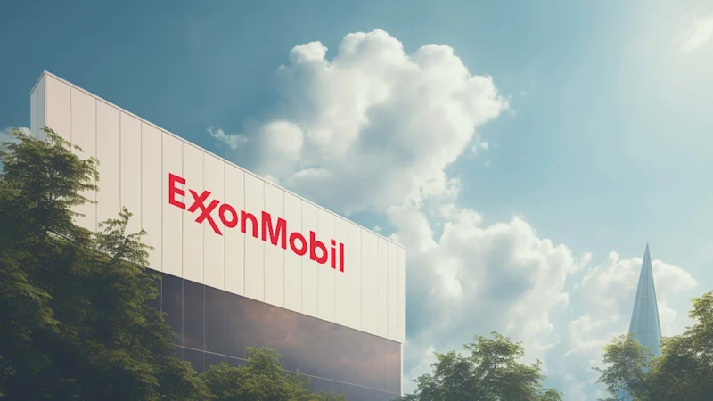 Exxonmobil on a building