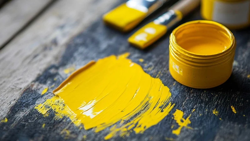 Yellow paint