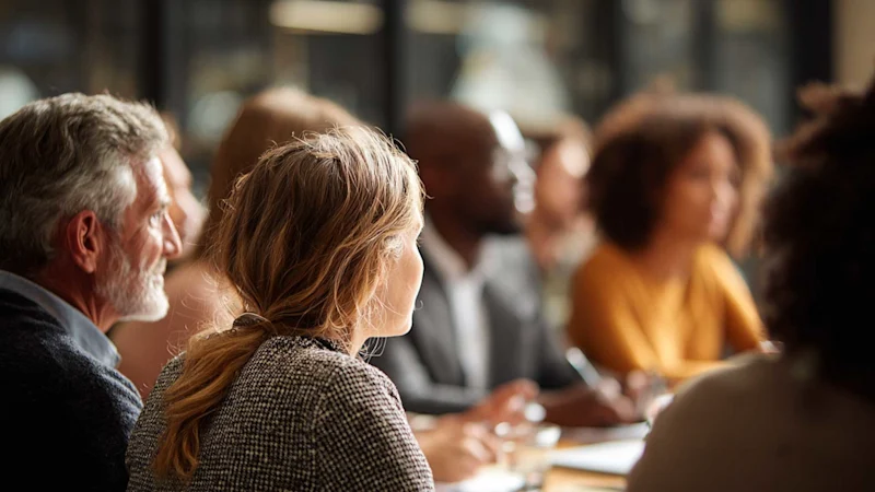 People in a meeting