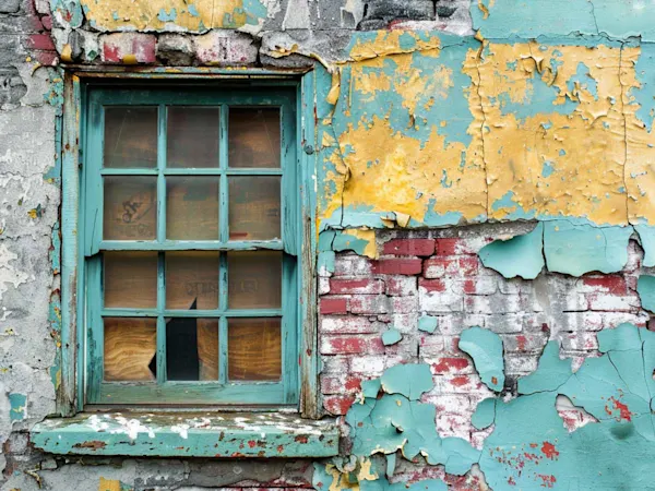 Lead paint on a wall