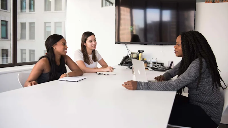 Meeting room of women