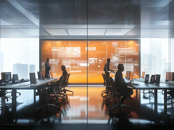 People working in an office